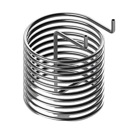 Round Chemical Industry Heat Exchangers Hastelloy C - 276 Coil